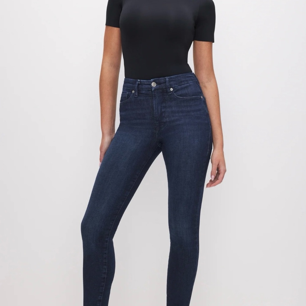 Good American Like New Dark Blue Women's Jeans